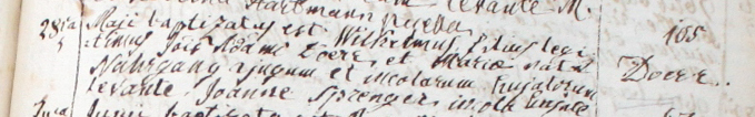 Wilhelm Dörr Birth Record.