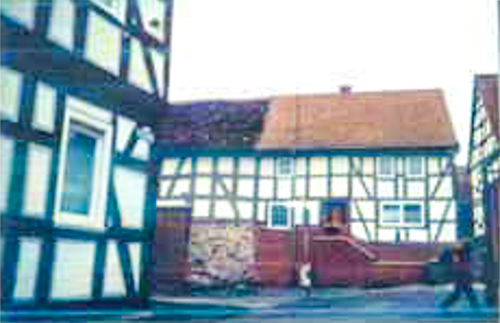 Johann Adam Dörr House # 105 on the right