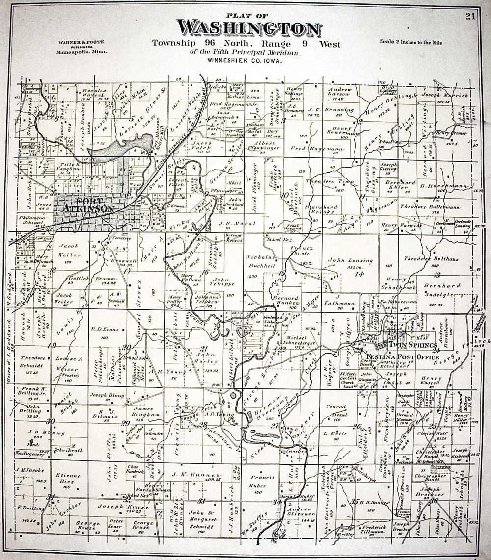 Washington Township, Winneshiek County, Iowa Pat Burns