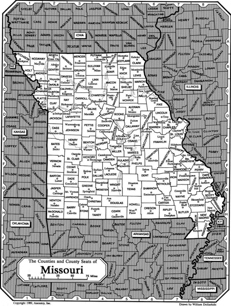Missouri Counties Map