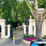 Entrance to Kensington Palace Gardens, London.