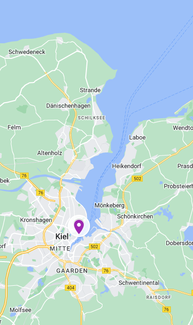 Map of Kiel, Germany