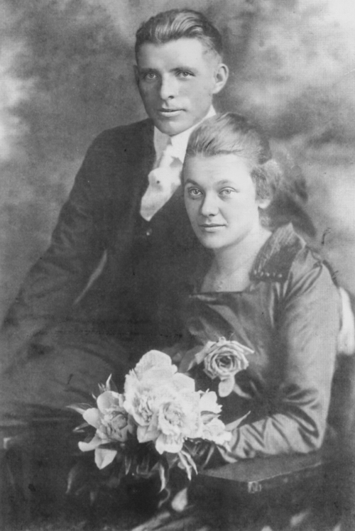 John Doerr and Gina Espeseth Wedding 19 Feb 1919.