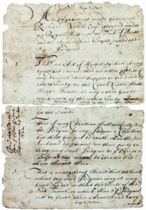 1st page of the 1665 Esopus Treaty