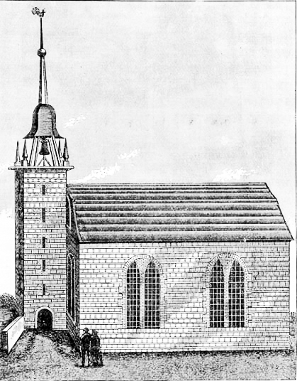 The Old Dutch Church (1679-1752). Kingston, New York.