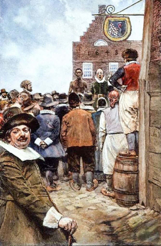 The First Slave Auction at New Amsterdam in 1655