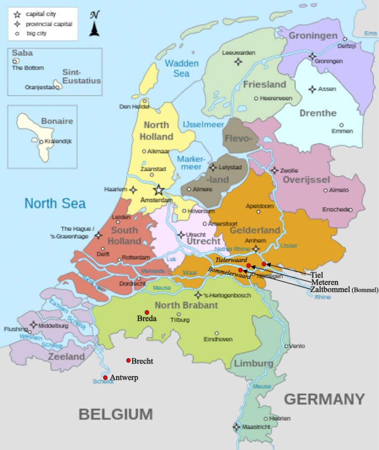 Map of The Netherlands