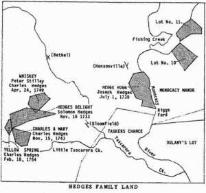 Hedges Family Land, Old Monocacy, Frederick County, Maryland.