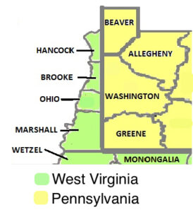 West Virginia Northern Panhandle and Western Pennsylvania