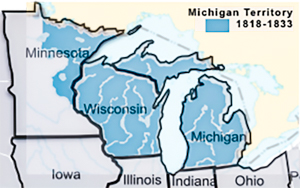 Michigan Territory overlay Current Map.