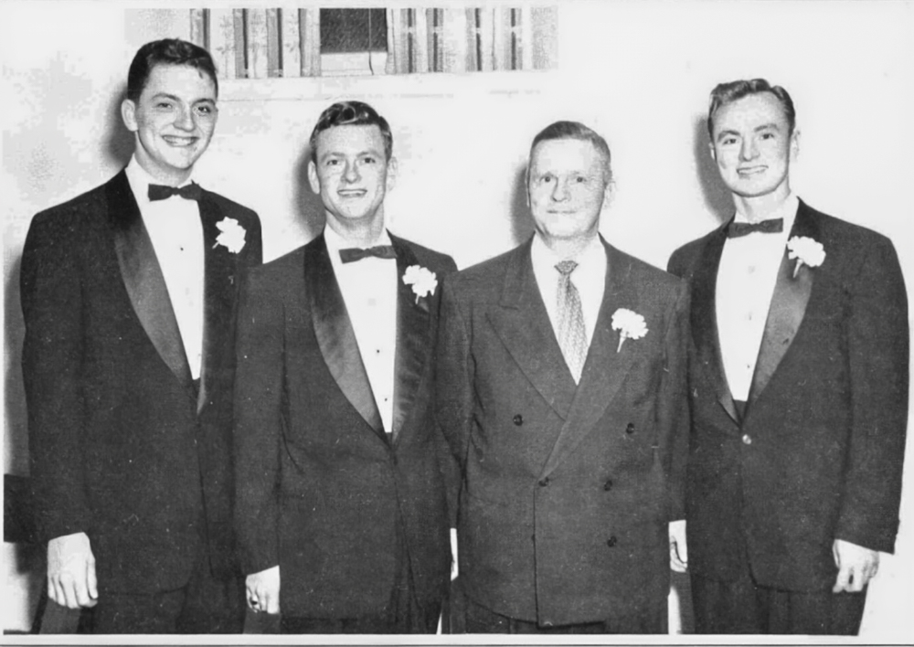 Left to right are Frederick A., Victor E., Jsoeph M., and William J. Van Matre.